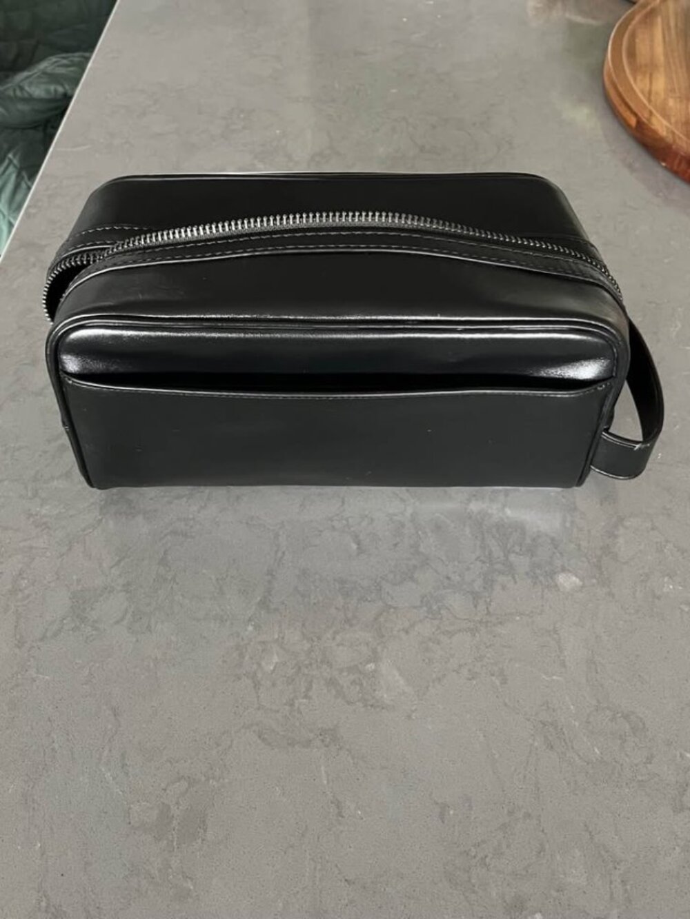 Large Coach Leather Toiletry Dopp Bag